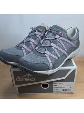 Dansko Gray and Pink Sneakers with Sporty Design